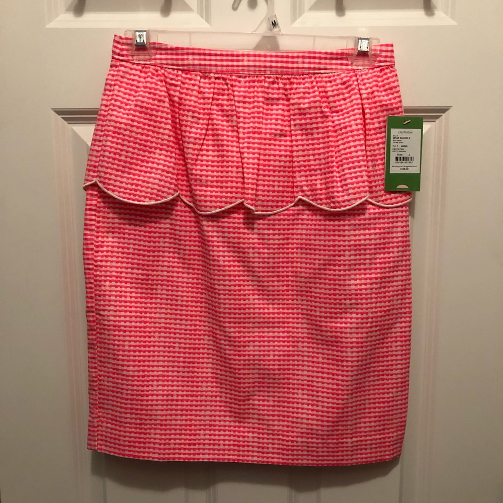 Lilly Pulitzer Thyme pretty pink pencil skirt 2